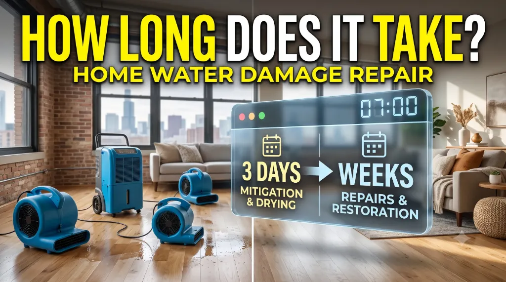 How Long Does Water Damage Restoration Take? | Timeline Guide