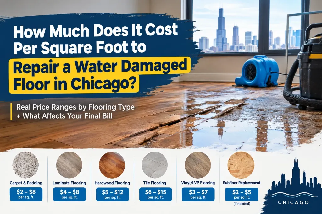 Water Damaged Floor Repair Cost Per Square Foot