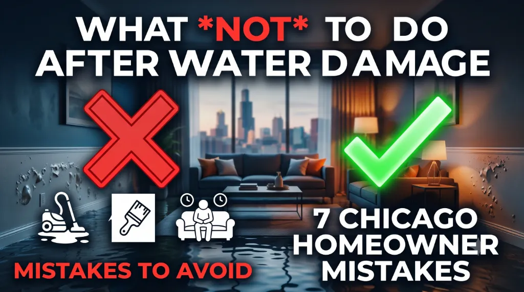 What Not to Do After Water Damage | 7 Common Mistakes
